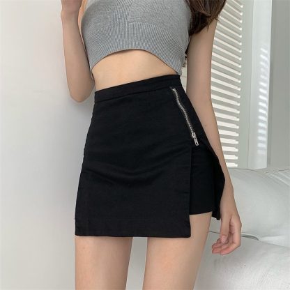 Solid Stylish Casual Skort