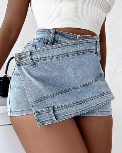 Elegant Daily Denim Skorts - Image 2