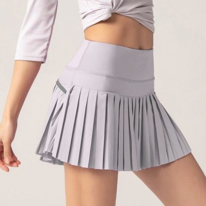 Pleated Skorts with Pocket - Image 5