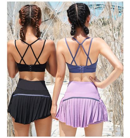 Pleated Skorts with Pocket - Image 4