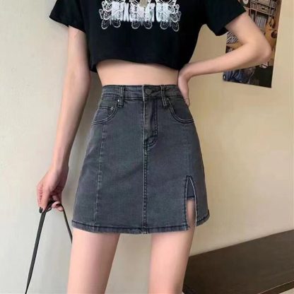 Denim Skort with Shorts