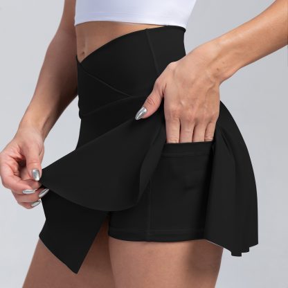 Stretchy Fitness Running Skorts - Image 4