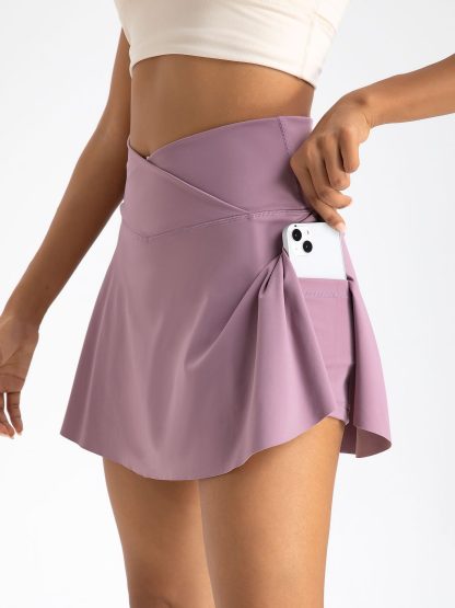 Stretchy Fitness Running Skorts - Image 3