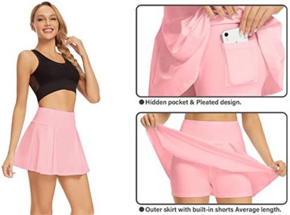 Stylish Pocketed Fitness Skort - Image 5