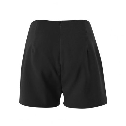 Stylish Pleated Button Skorts - Image 7