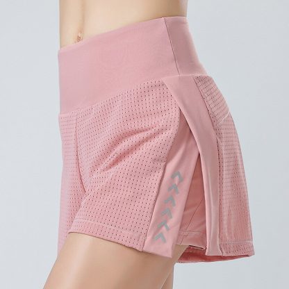 Stylish Mesh Double Layer Shorts - Image 2