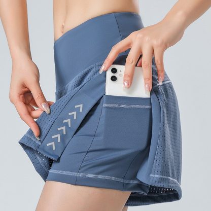 Stylish Mesh Double Layer Shorts