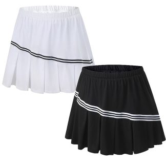 High-waisted Pleated Skort