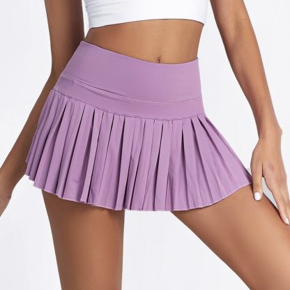 Pleated Workout Skorts - Image 3